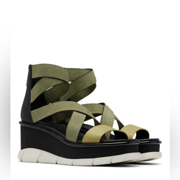 Sorel Shoes - Sorel Joanie III Sport Wedge Sandals Olive NWT 7.5 Comfort Platform
